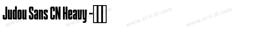 Judou Sans CN Heavy 字体转换